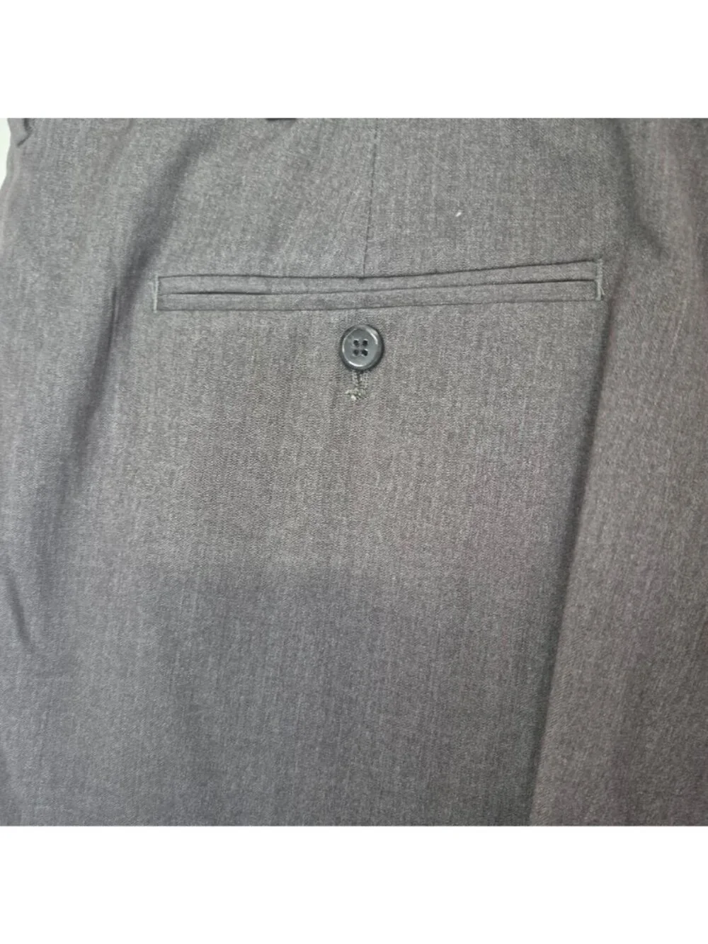Stafford Men's Classic Fit Gray Dress Pants Flat-Front Travel Year-Round NWT